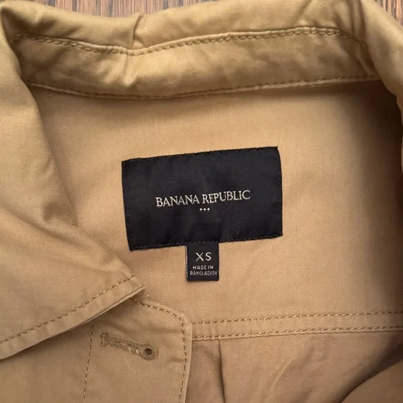 🎈🎈BANANA REPUBLIC Khaki Shirt Jacket - Picture 2 of 6